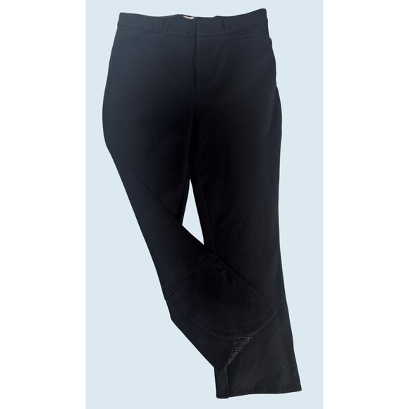 ANTHROPOLOGIE The Essential Collection Black Tulip Hem Trouser Pant Sz 10 - Picture 2 of 8
